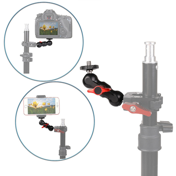 Universal Bracket Sports Camera Tripod Large Pea Folder Support Double Ball Universal Bracket SLR Camera Magic Arm Support